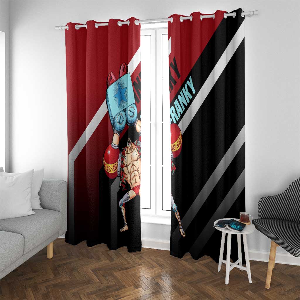 Franky One Piece Window Curtain with Cyborg Arms and Bold Mechanical Design - The Mazicc