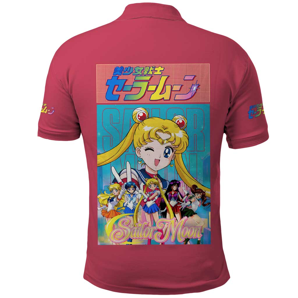 Sailor Scouts Sailor Moon Polo Shirt Anime Style
