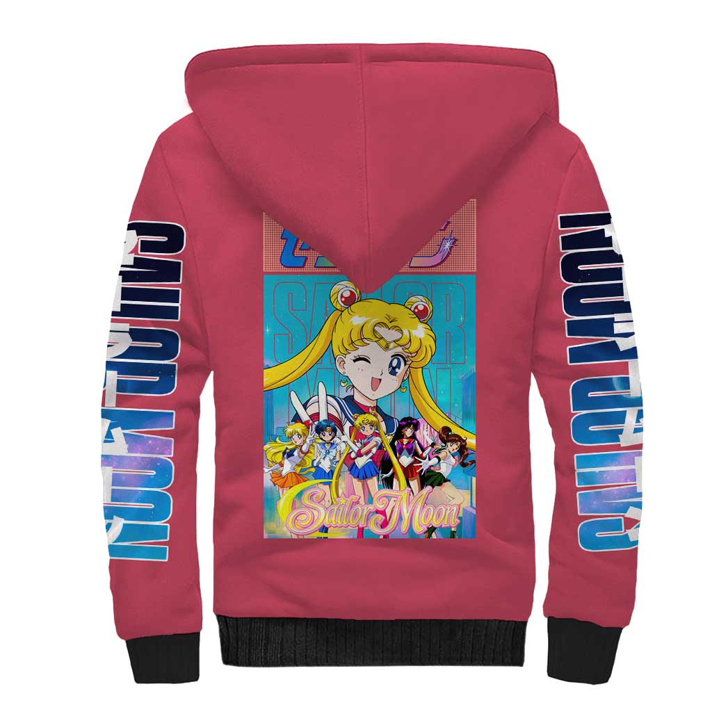 Sailor Scouts Sailor Moon Sherpa Hoodie Anime Style
