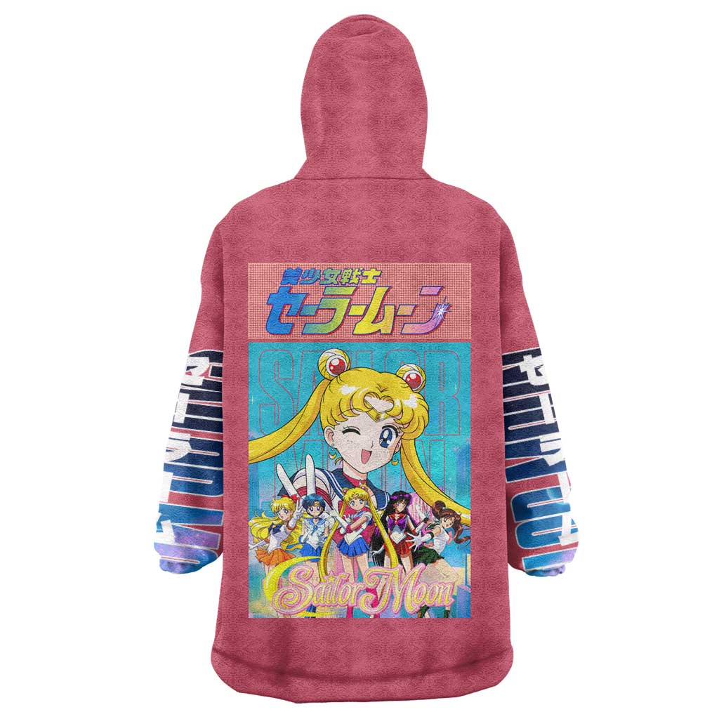 Sailor Scouts Sailor Moon Wearable Blanket Hoodie Anime Style