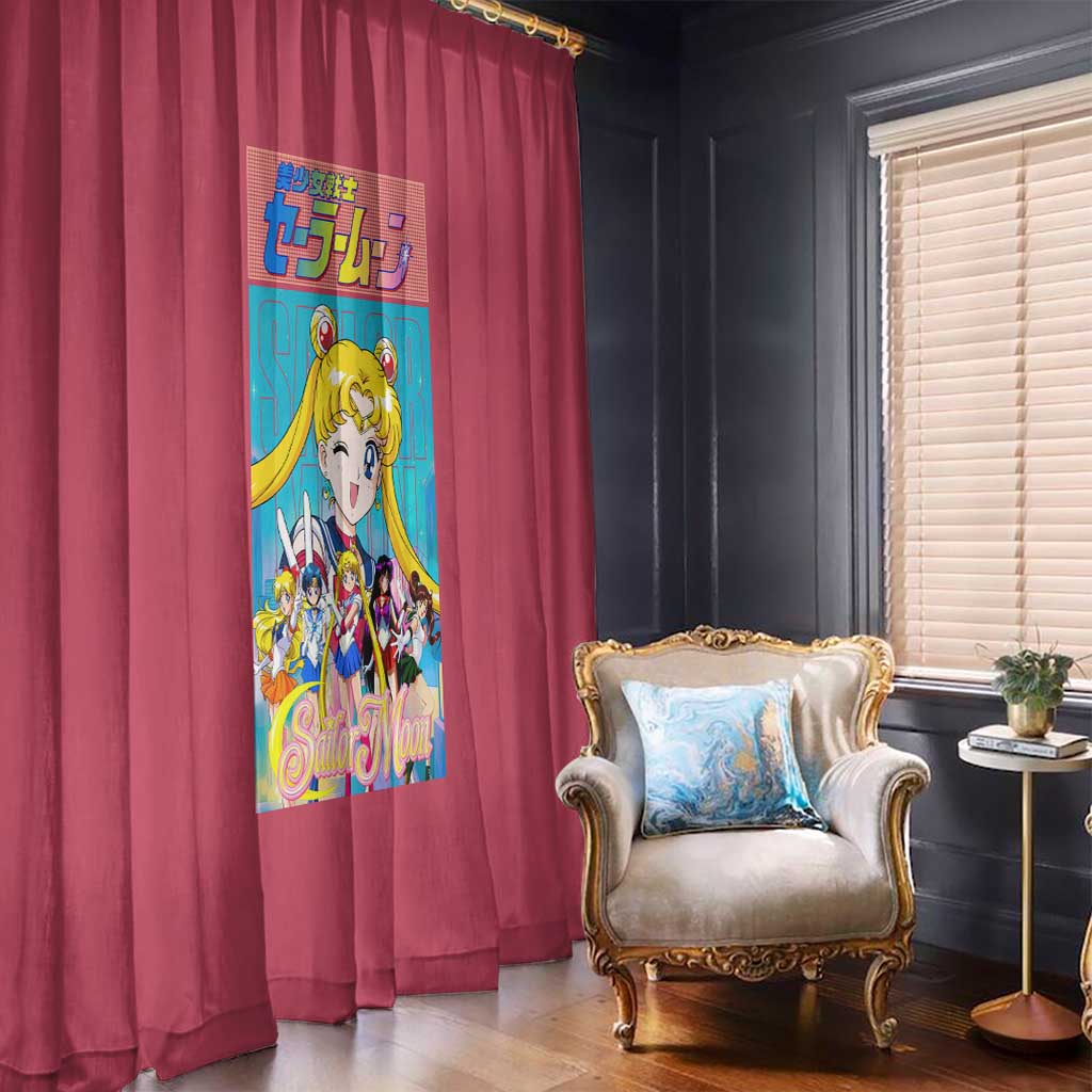 Sailor Scouts Sailor Moon Window Curtain Anime Style