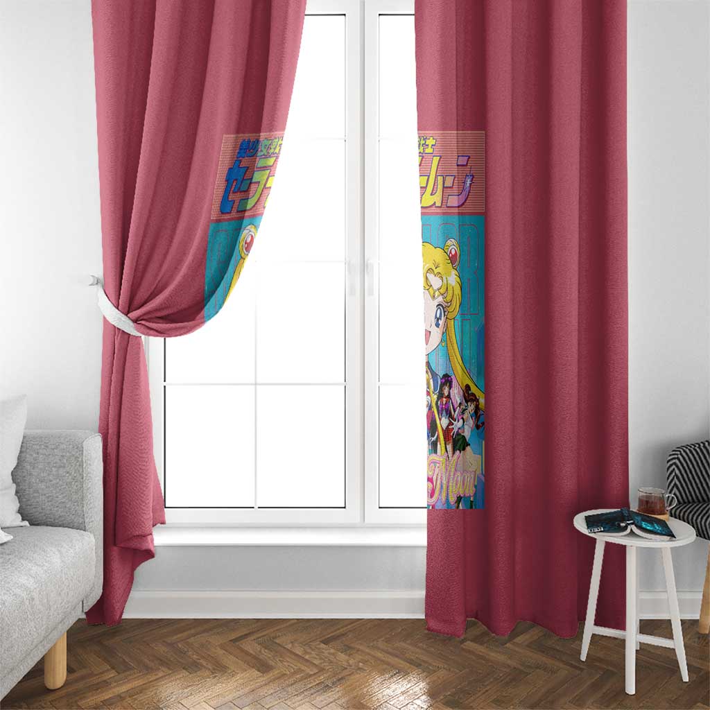 Sailor Scouts Sailor Moon Window Curtain Anime Style