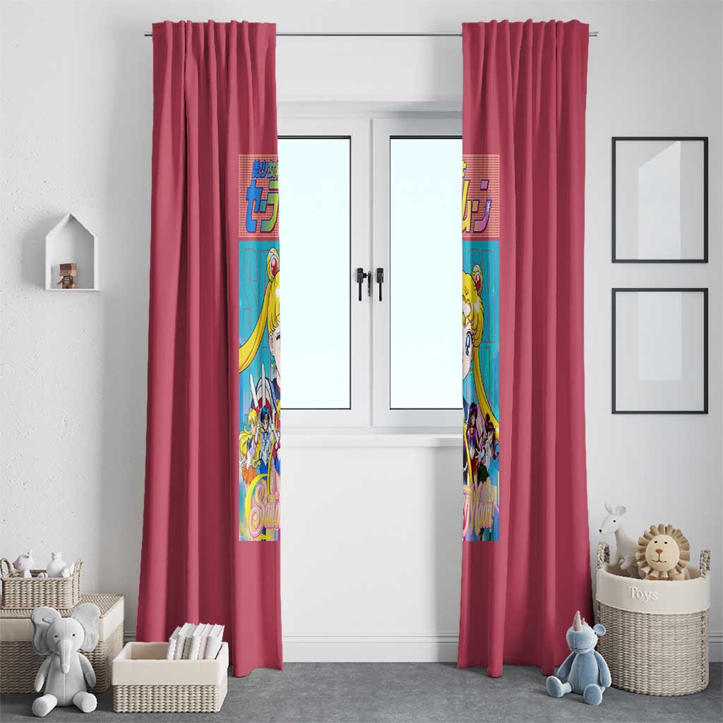 Sailor Scouts Sailor Moon Window Curtain Anime Style