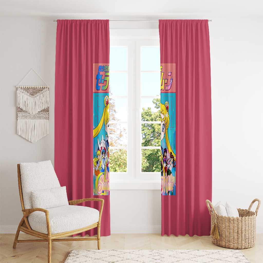 Sailor Scouts Sailor Moon Window Curtain Anime Style