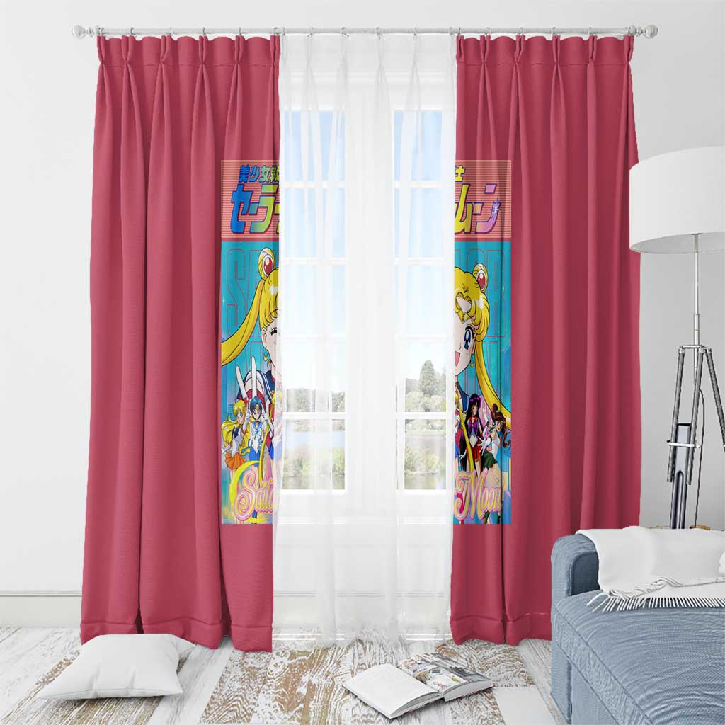 Sailor Scouts Sailor Moon Window Curtain Anime Style
