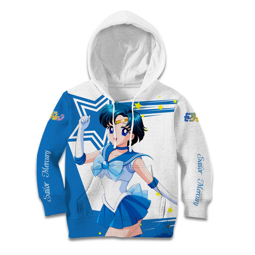 Sailor Mercury - Sailor Moon Kid Hoodie Anime Style