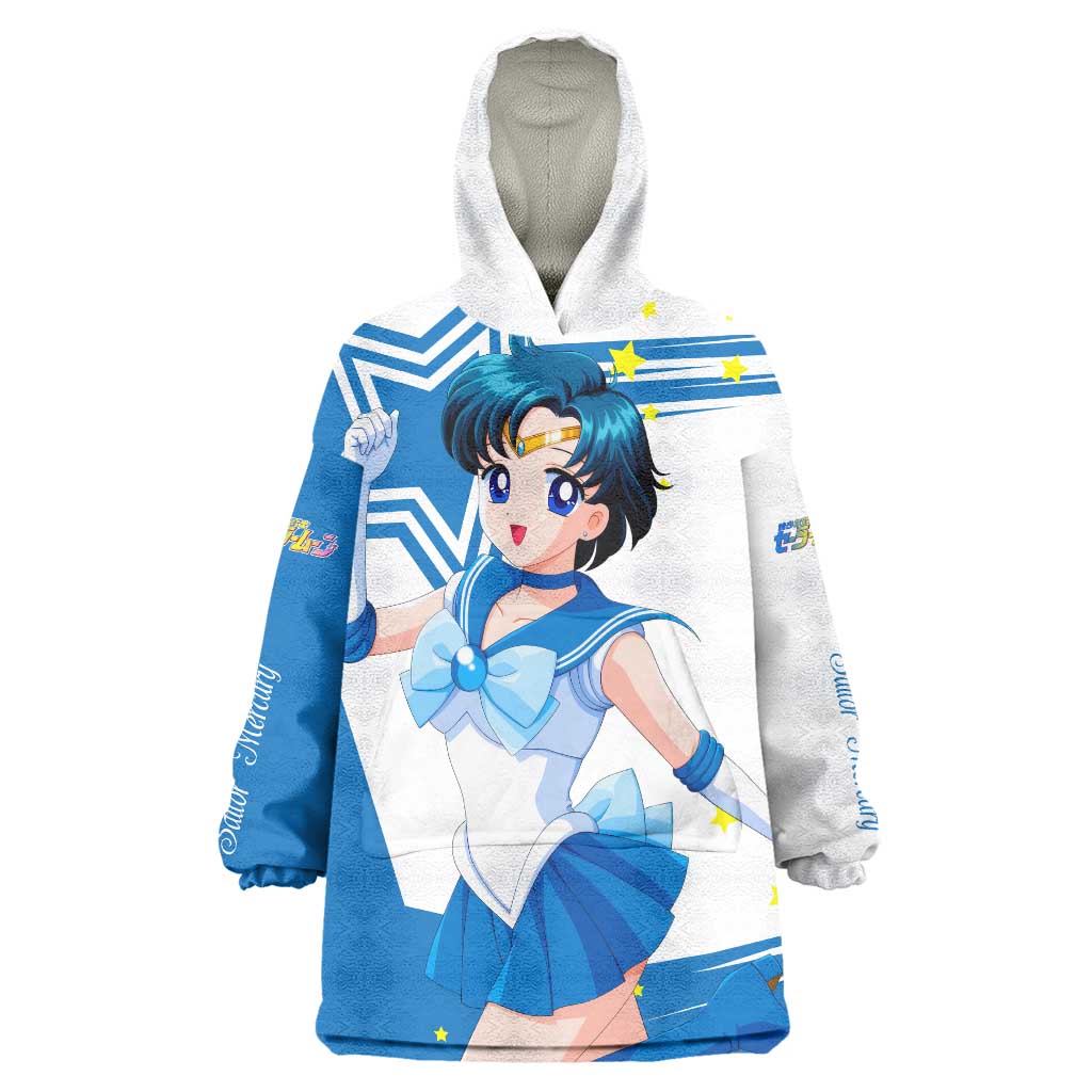 Sailor Mercury - Sailor Moon Wearable Blanket Hoodie Anime Style