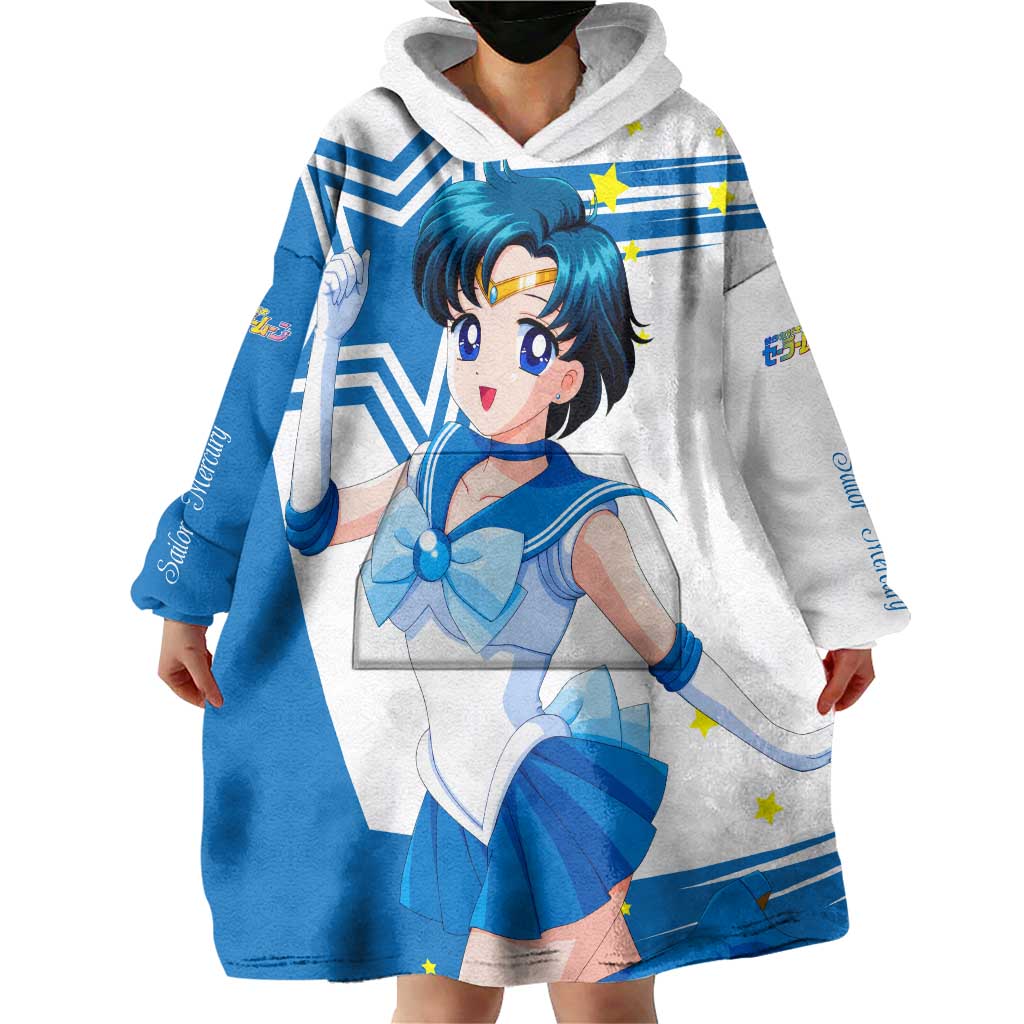 Sailor Mercury - Sailor Moon Wearable Blanket Hoodie Anime Style
