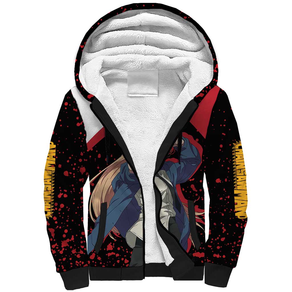 Power - Chainsaw Man Sherpa Hoodie Anime Style