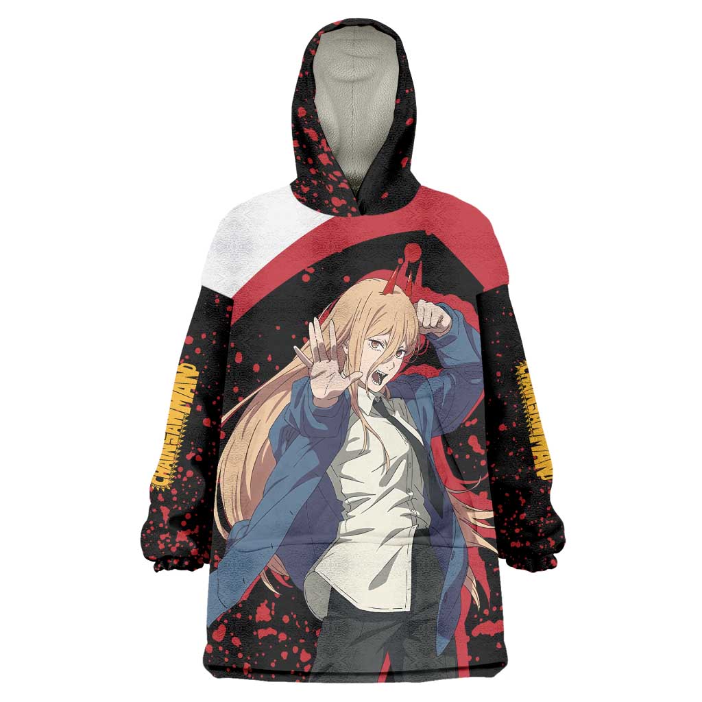 Power - Chainsaw Man Wearable Blanket Hoodie Anime Style