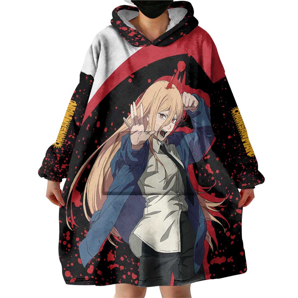 Power - Chainsaw Man Wearable Blanket Hoodie Anime Style