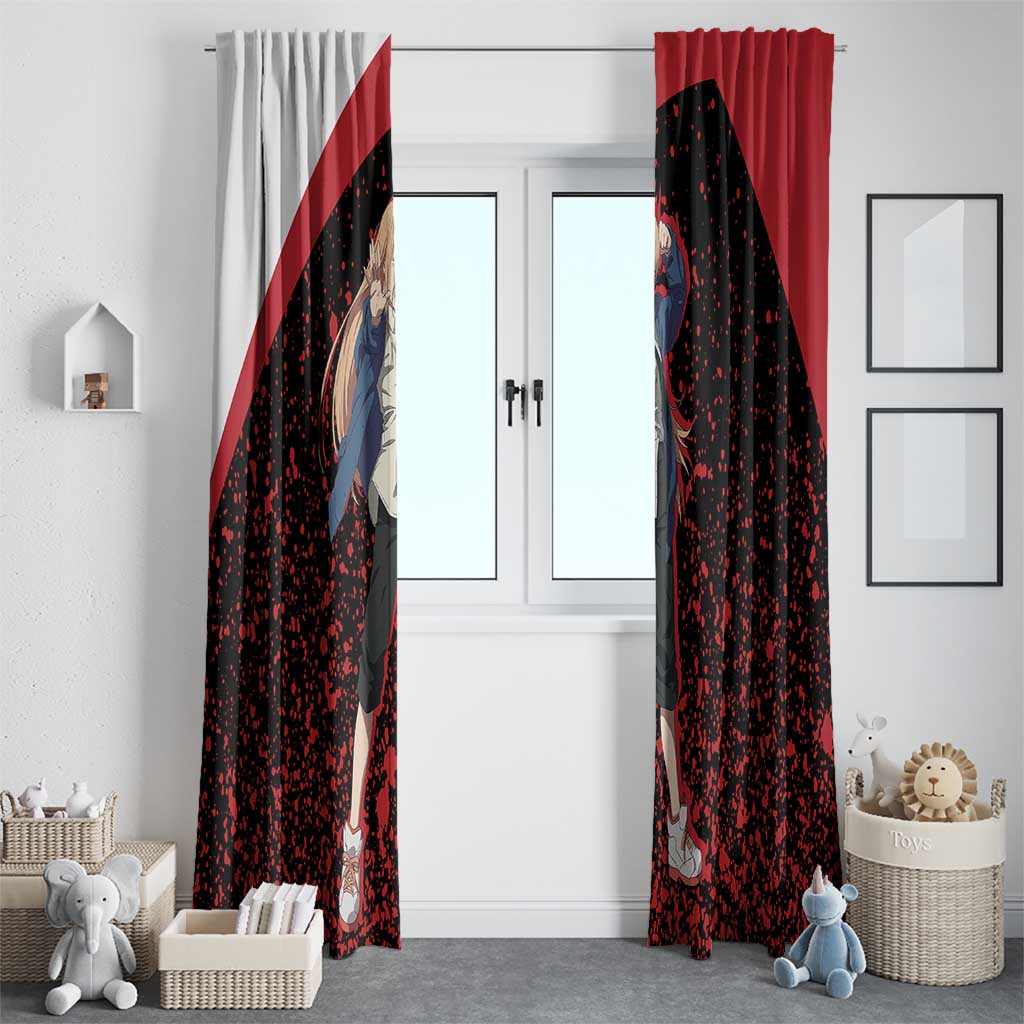 Power - Chainsaw Man Window Curtain Anime Style