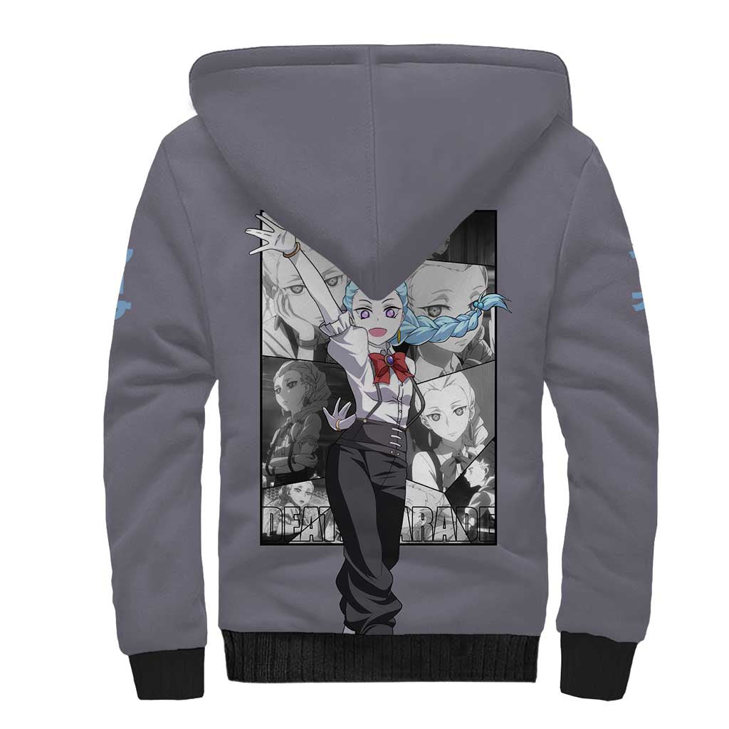 Nona - Death Parade Sherpa Hoodie Anime Style