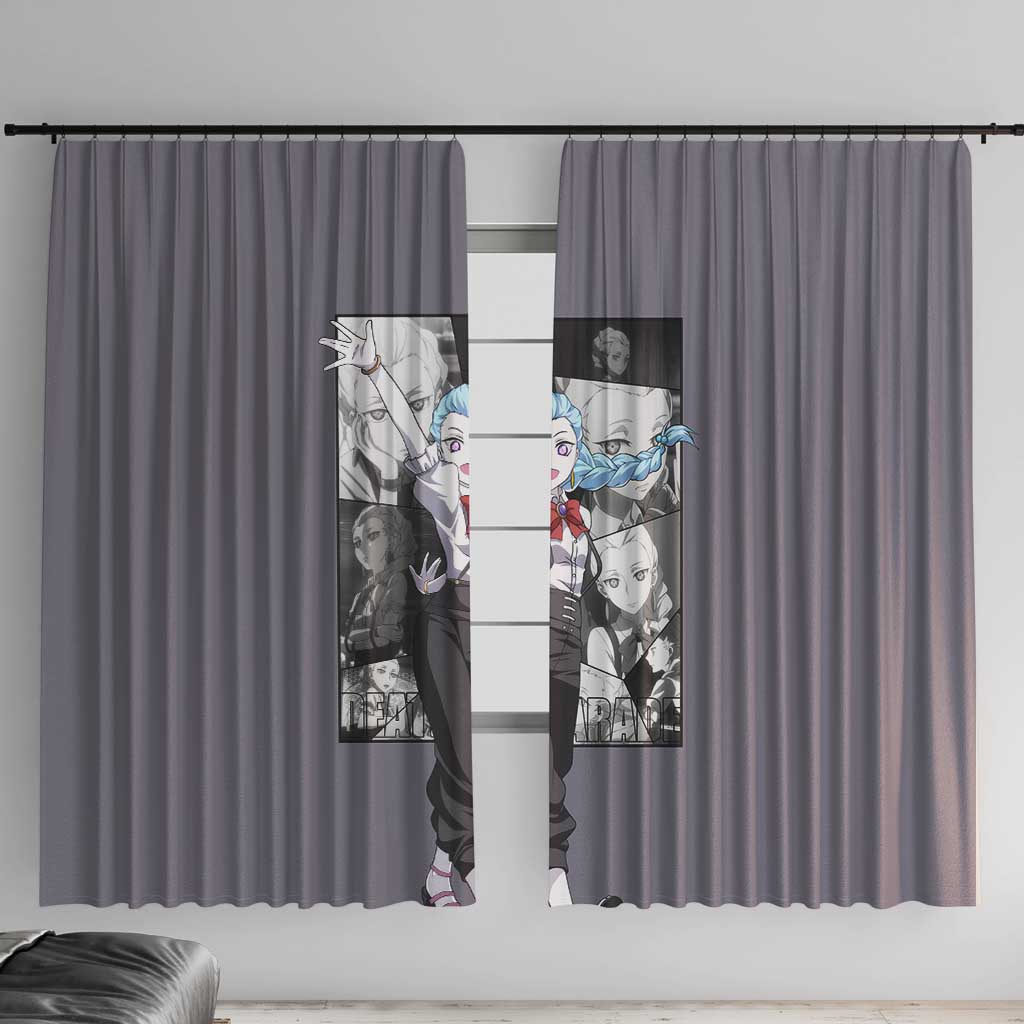 Nona - Death Parade Window Curtain Anime Style