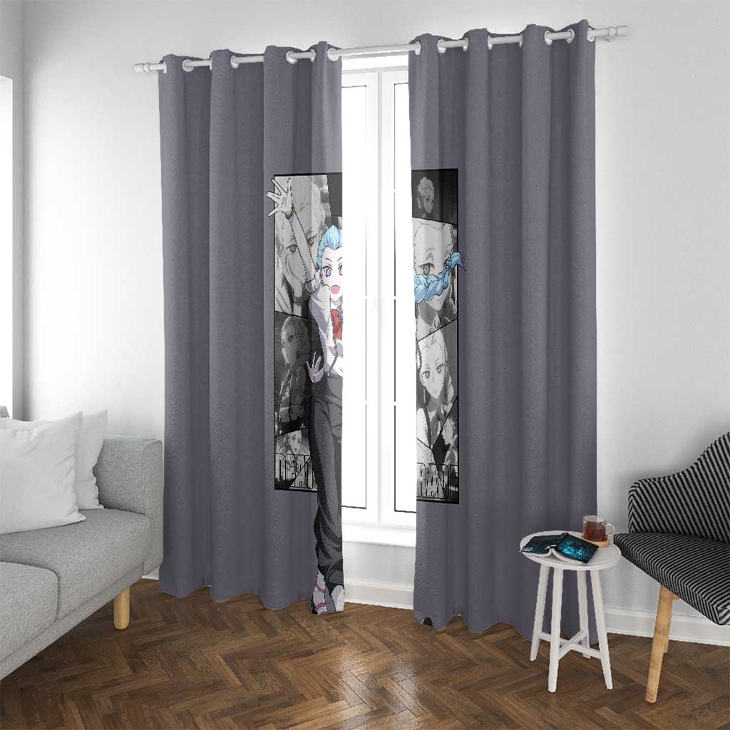 Nona - Death Parade Window Curtain Anime Style