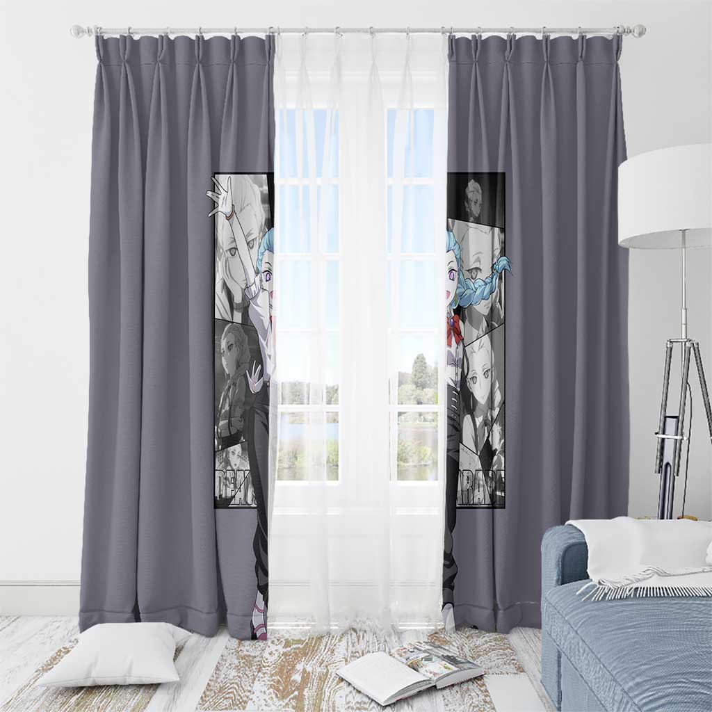 Nona - Death Parade Window Curtain Anime Style