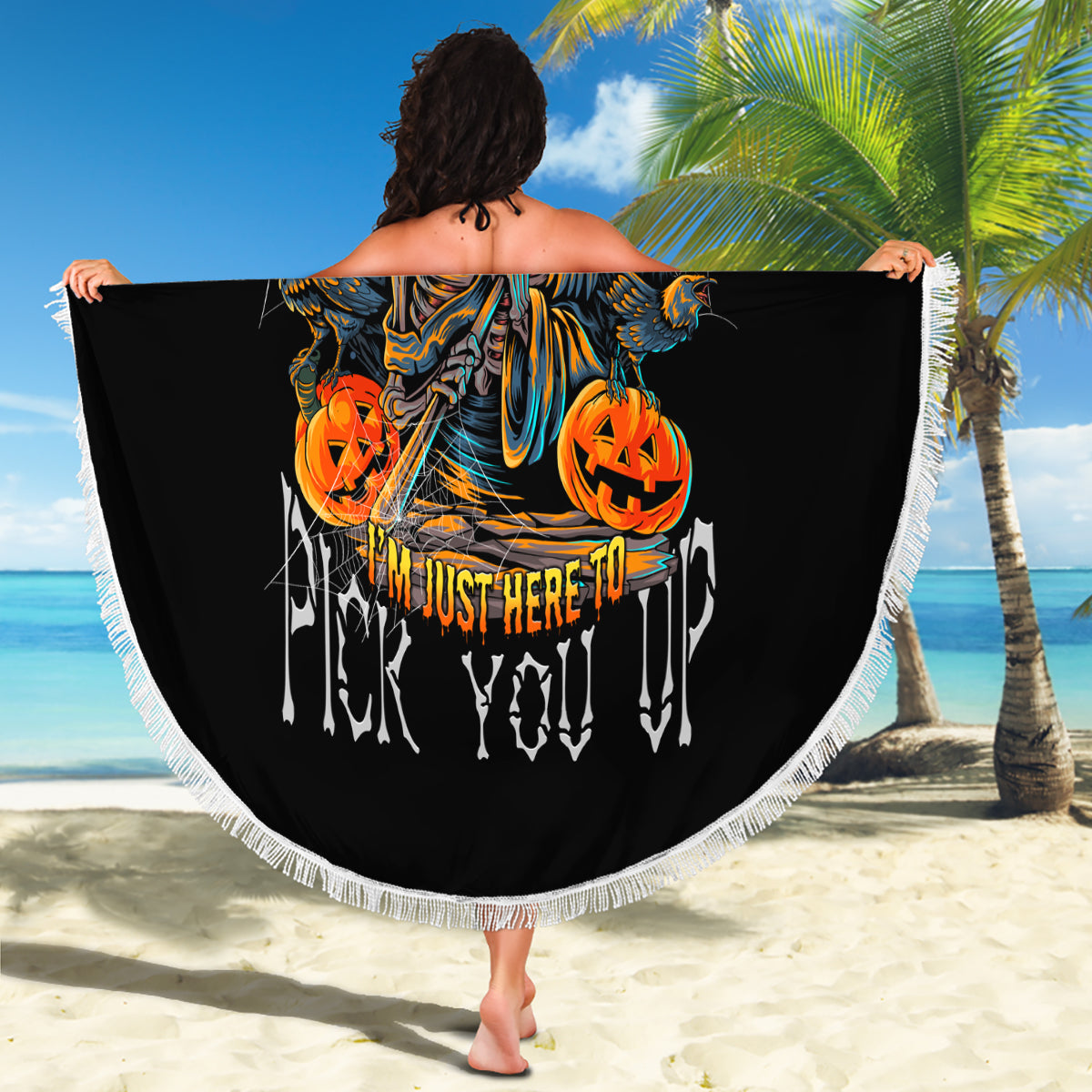 of-course-im-going-to-hell-skull-pumpkin-halloween-beach-blanket