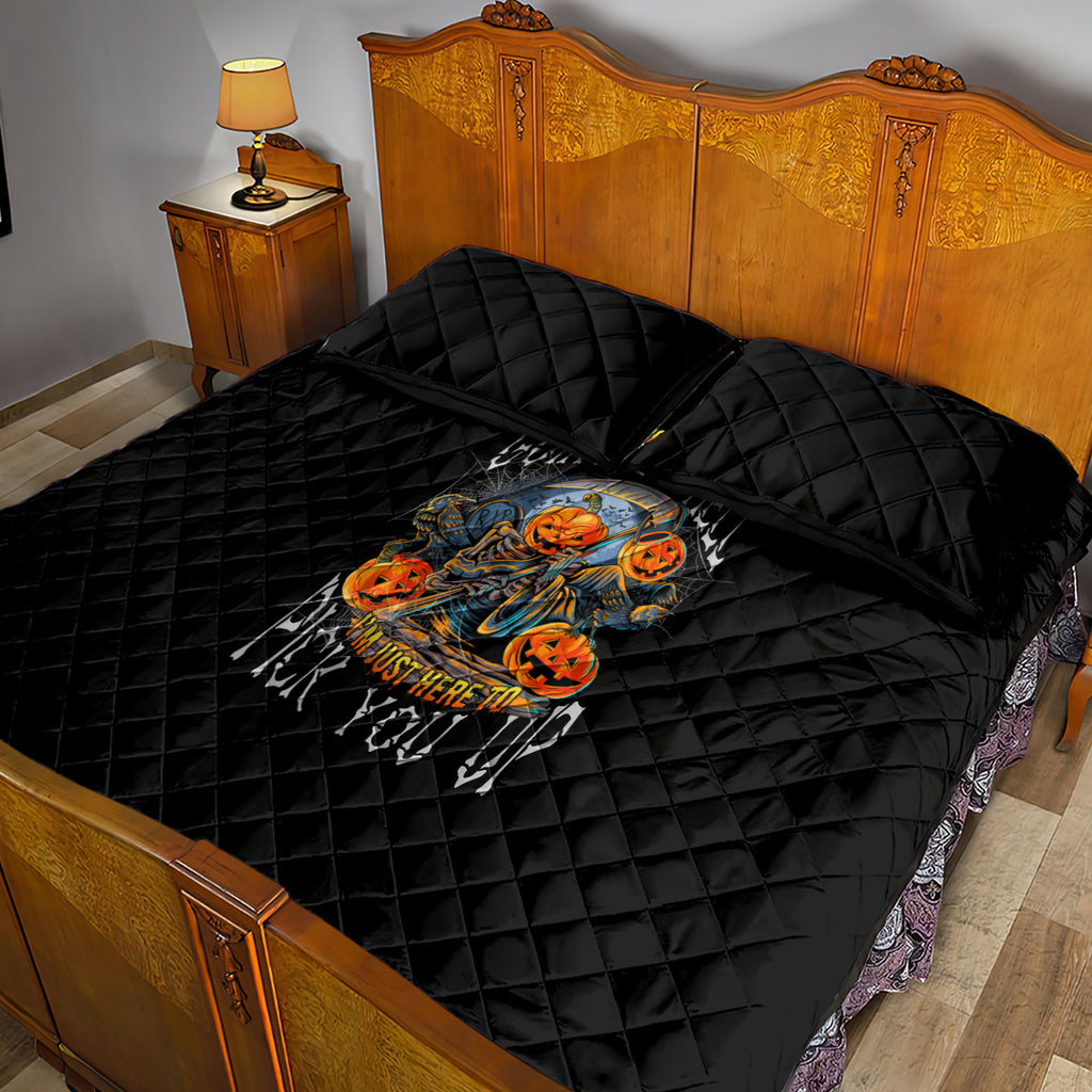 of-course-im-going-to-hell-skull-pumpkin-halloween-quilt-bed-set