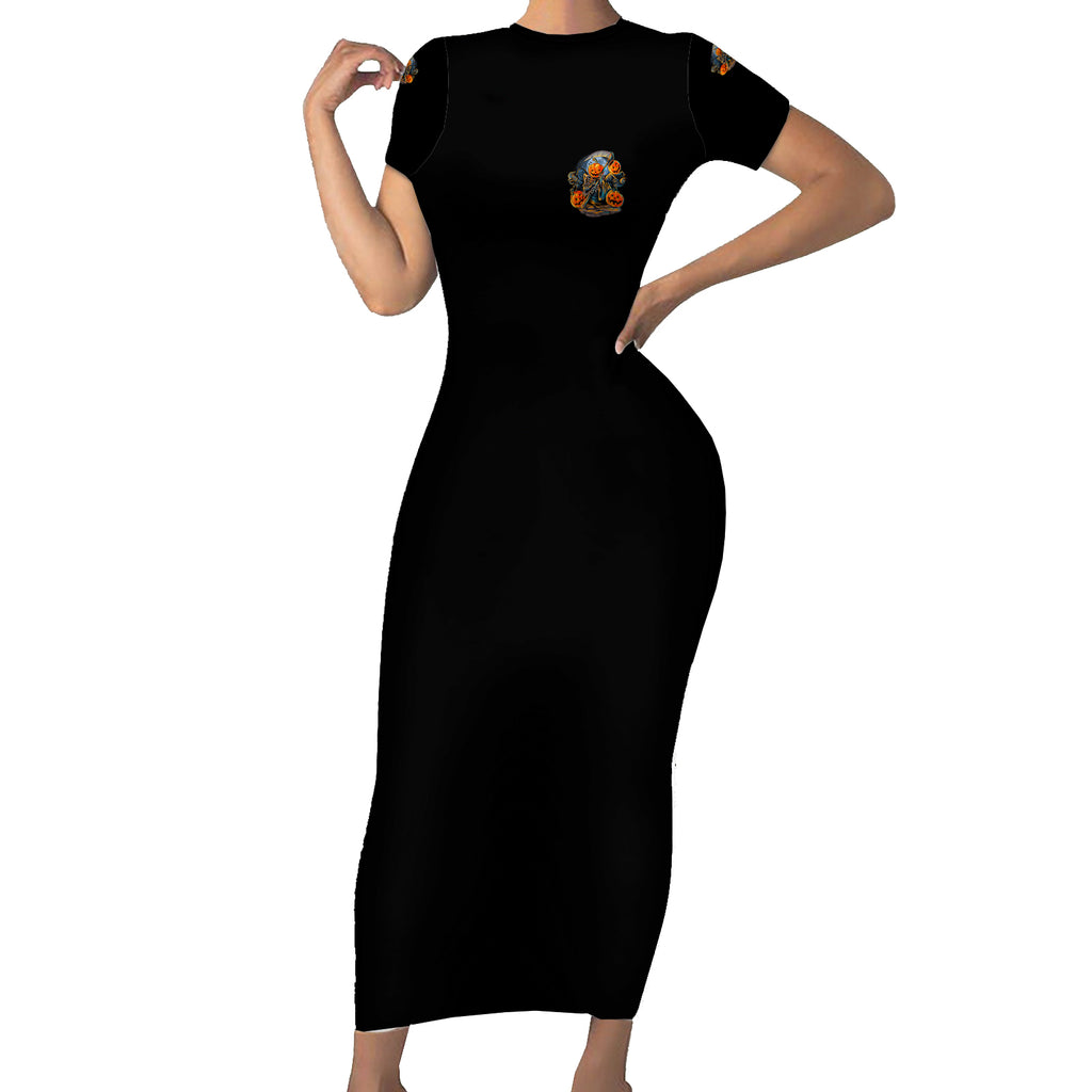 of-course-im-going-to-hell-skull-pumpkin-halloween-short-sleeve-bodycon-dress