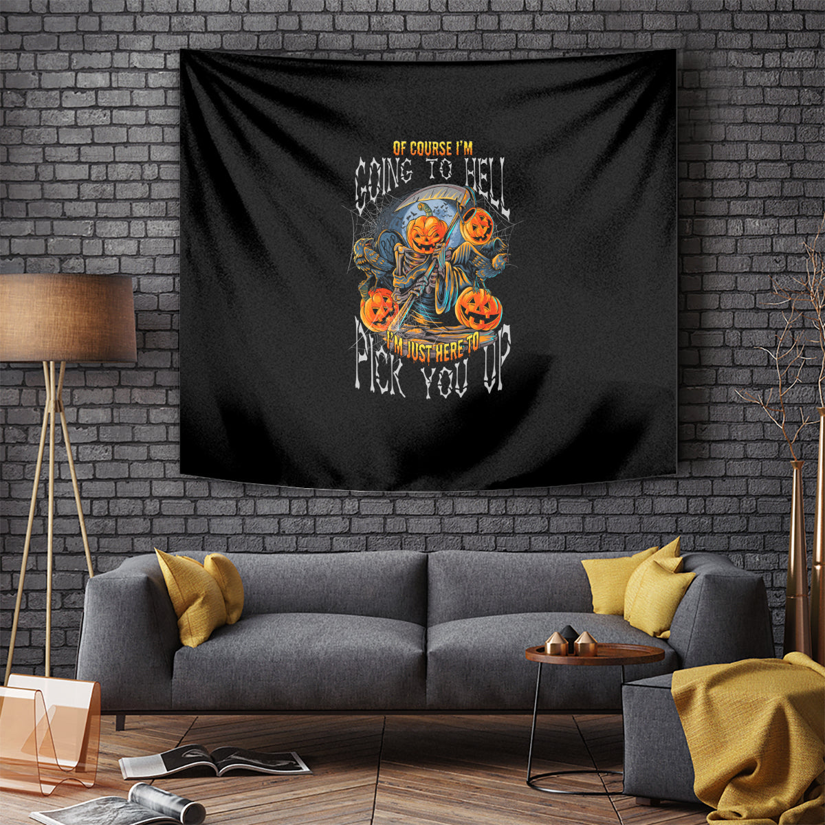 of-course-im-going-to-hell-skull-pumpkin-halloween-tapestry