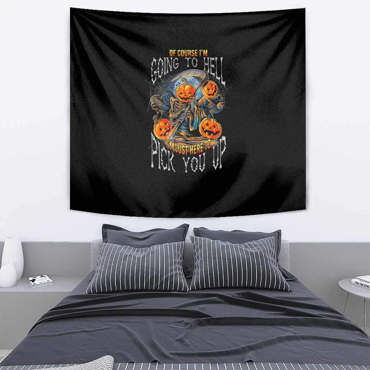 of-course-im-going-to-hell-skull-pumpkin-halloween-tapestry