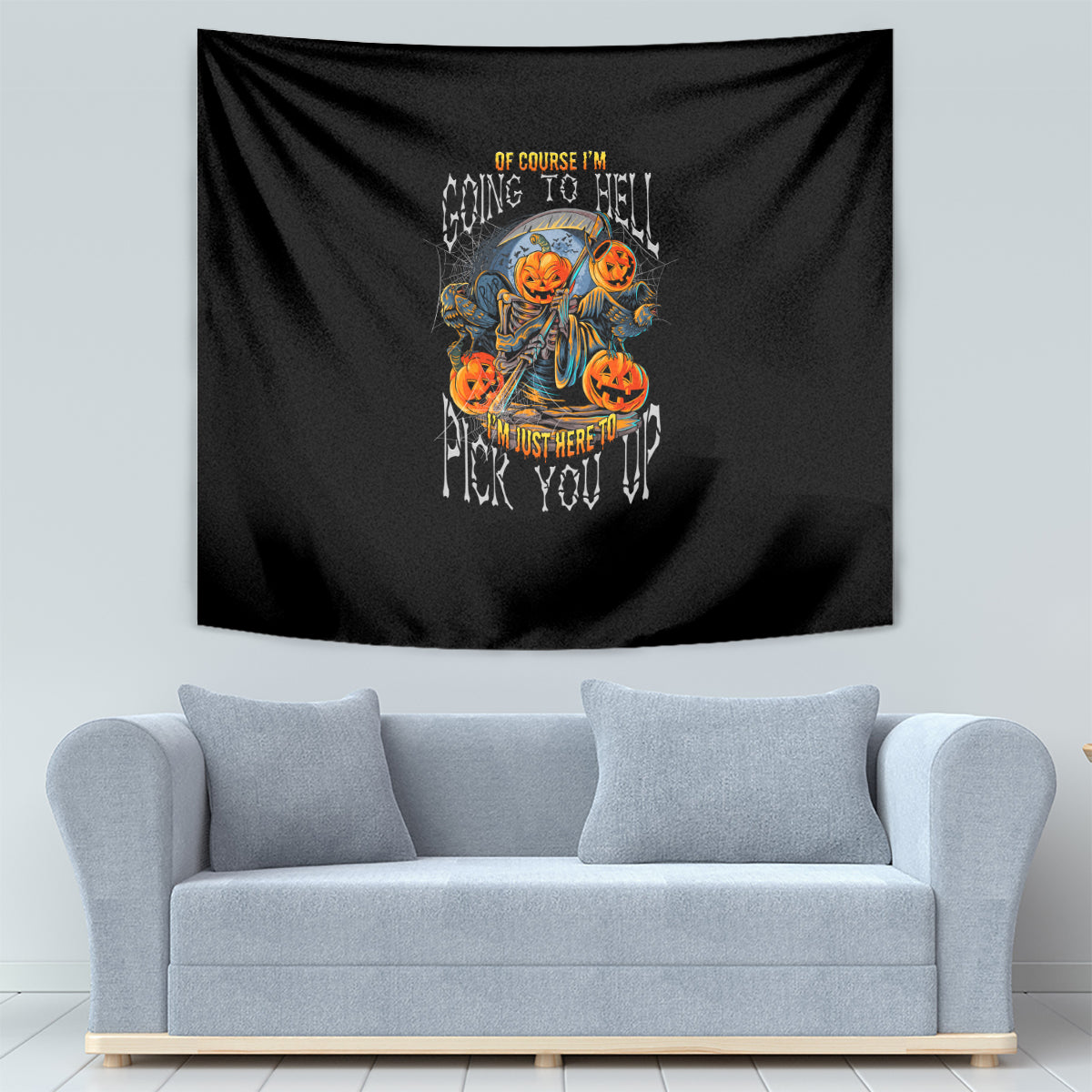 of-course-im-going-to-hell-skull-pumpkin-halloween-tapestry