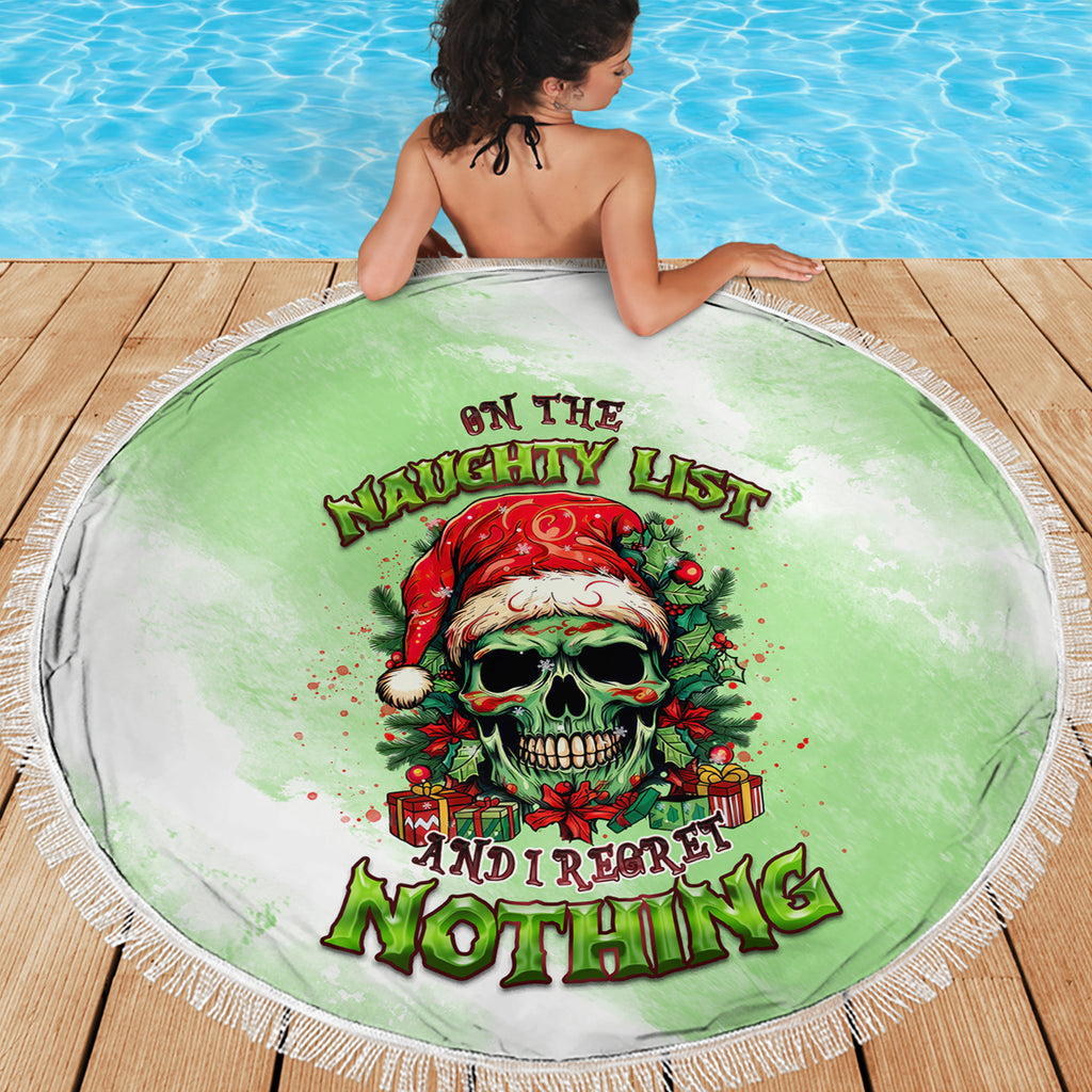 on-the-naughty-list-skull-christmas-beach-blanket