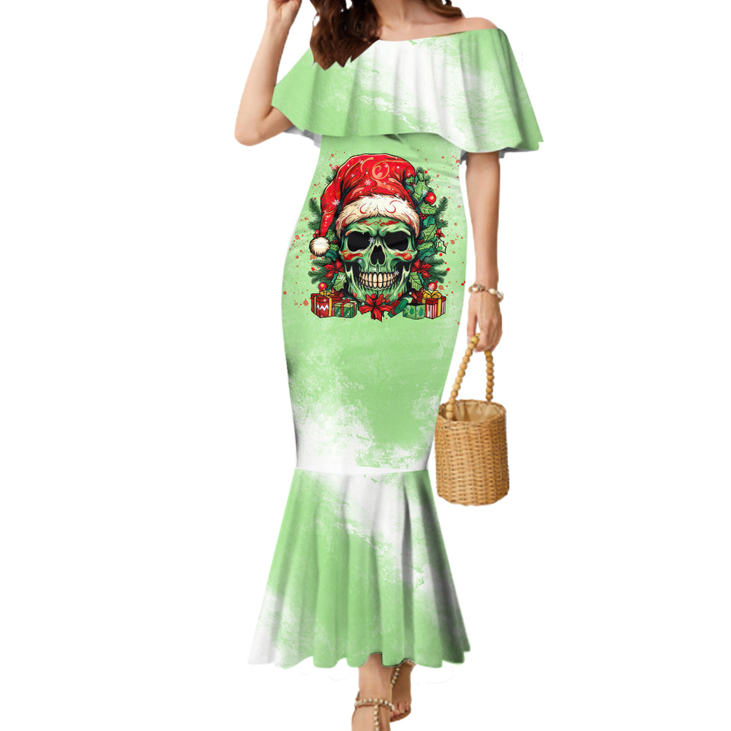 on-the-naughty-list-skull-christmas-mermaid-dress