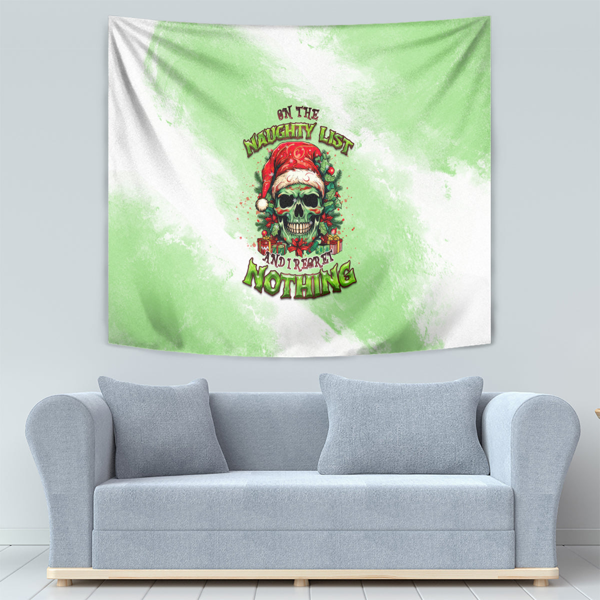 on-the-naughty-list-skull-christmas-tapestry