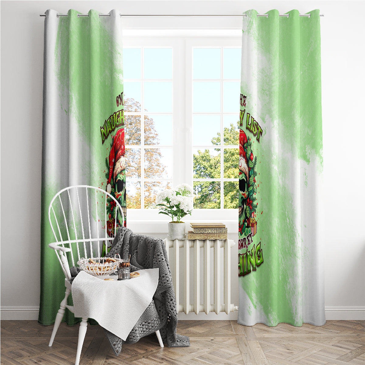 on-the-naughty-list-skull-christmas-window-curtain