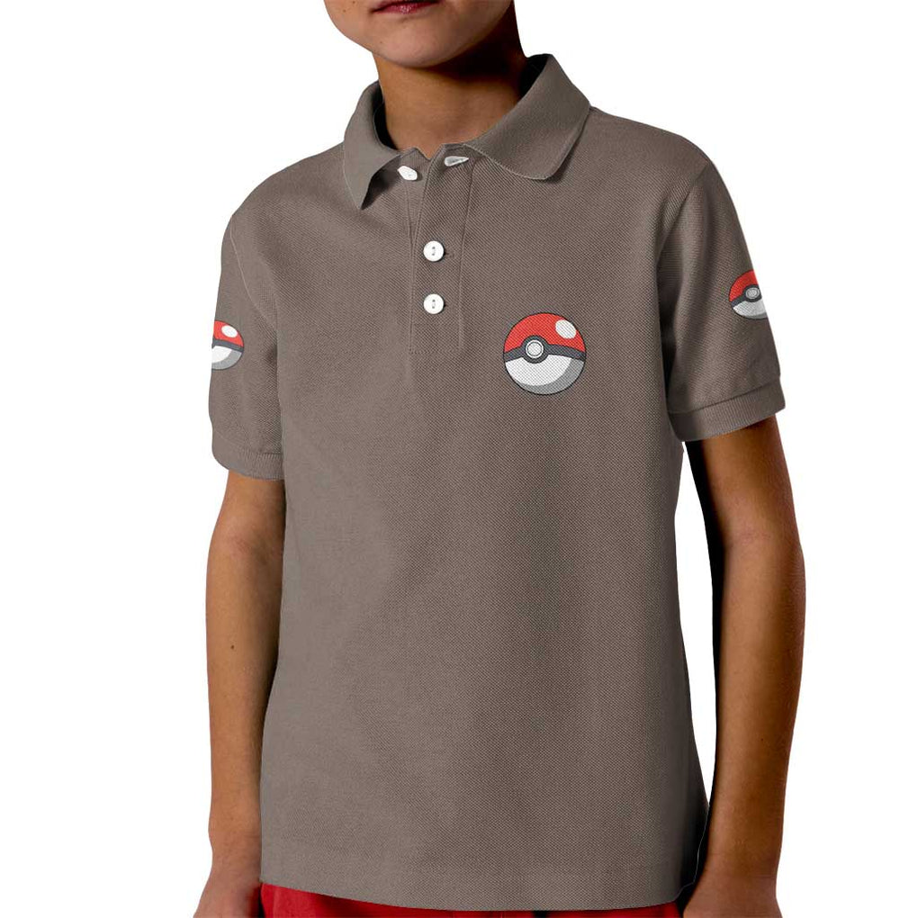 Ground Type Poke Kid Polo Shirt Japan Anime Style