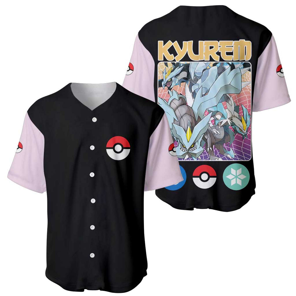 Kyurem Poke Baseball Jersey Japan Anime Style