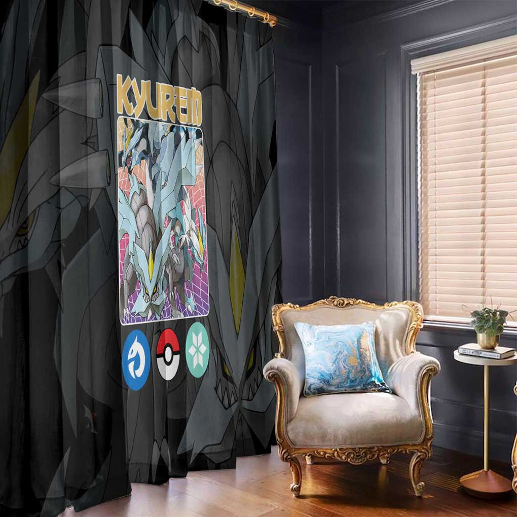 Kyurem Poke Window Curtain Japan Anime Style