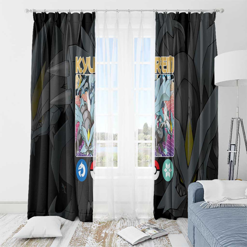 Kyurem Poke Window Curtain Japan Anime Style