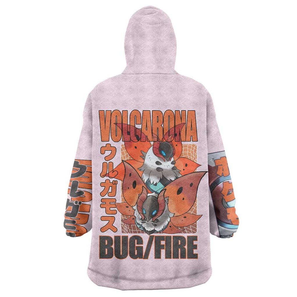 Volcarona Poke Wearable Blanket Hoodie Japan Anime Style