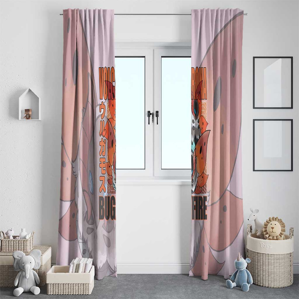 Volcarona Poke Window Curtain Japan Anime Style