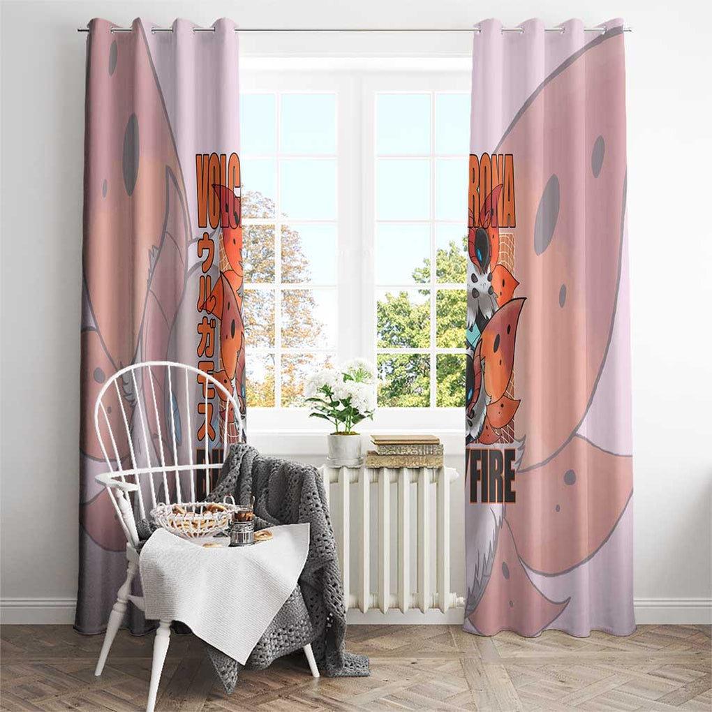 Volcarona Poke Window Curtain Japan Anime Style