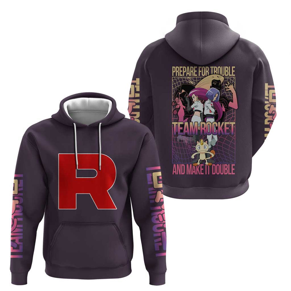Team Rocket Poke Hoodie Japan Anime Style