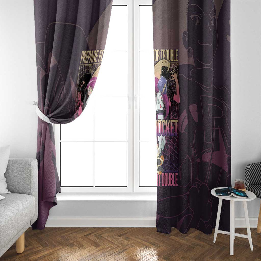 Team Rocket Poke Window Curtain Japan Anime Style