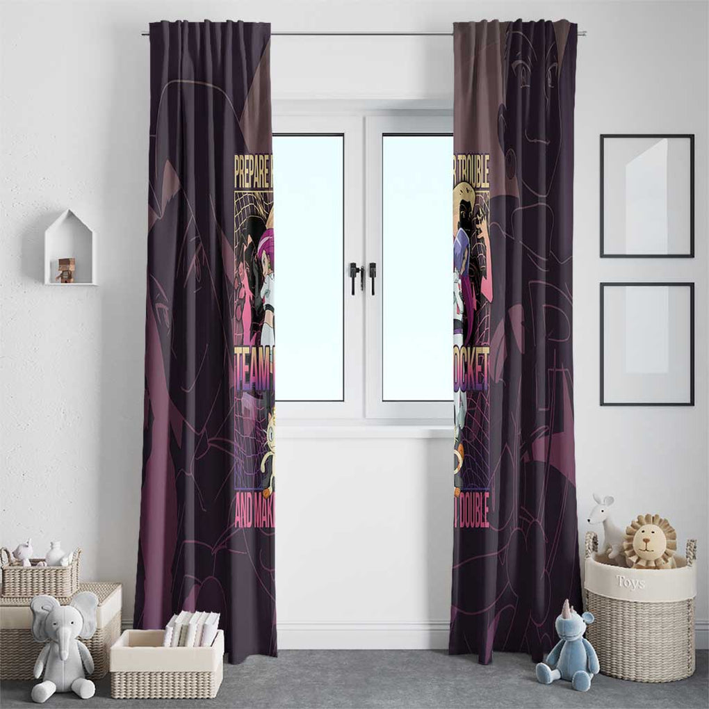 Team Rocket Poke Window Curtain Japan Anime Style
