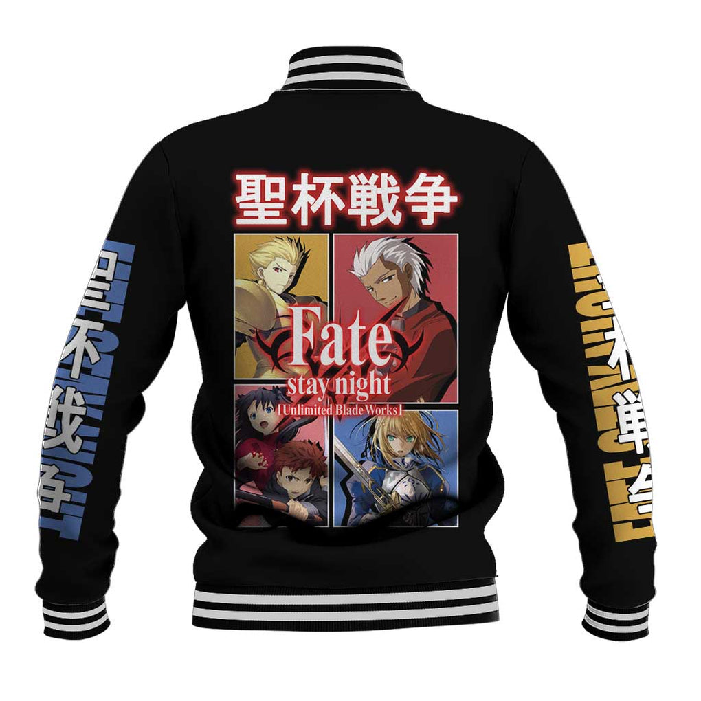 Fate Stay Night Unlimited Blade Works Baseball Jacket Japan Anime Style