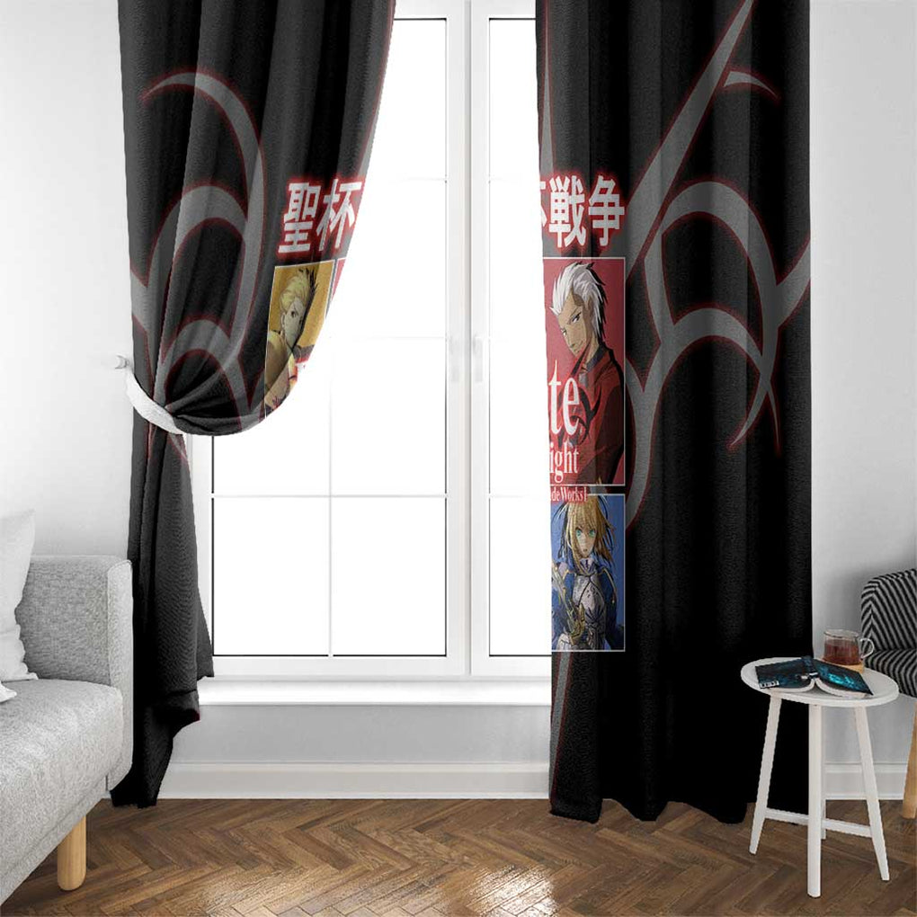 Fate Stay Night Unlimited Blade Works Window Curtain Japan Anime Style