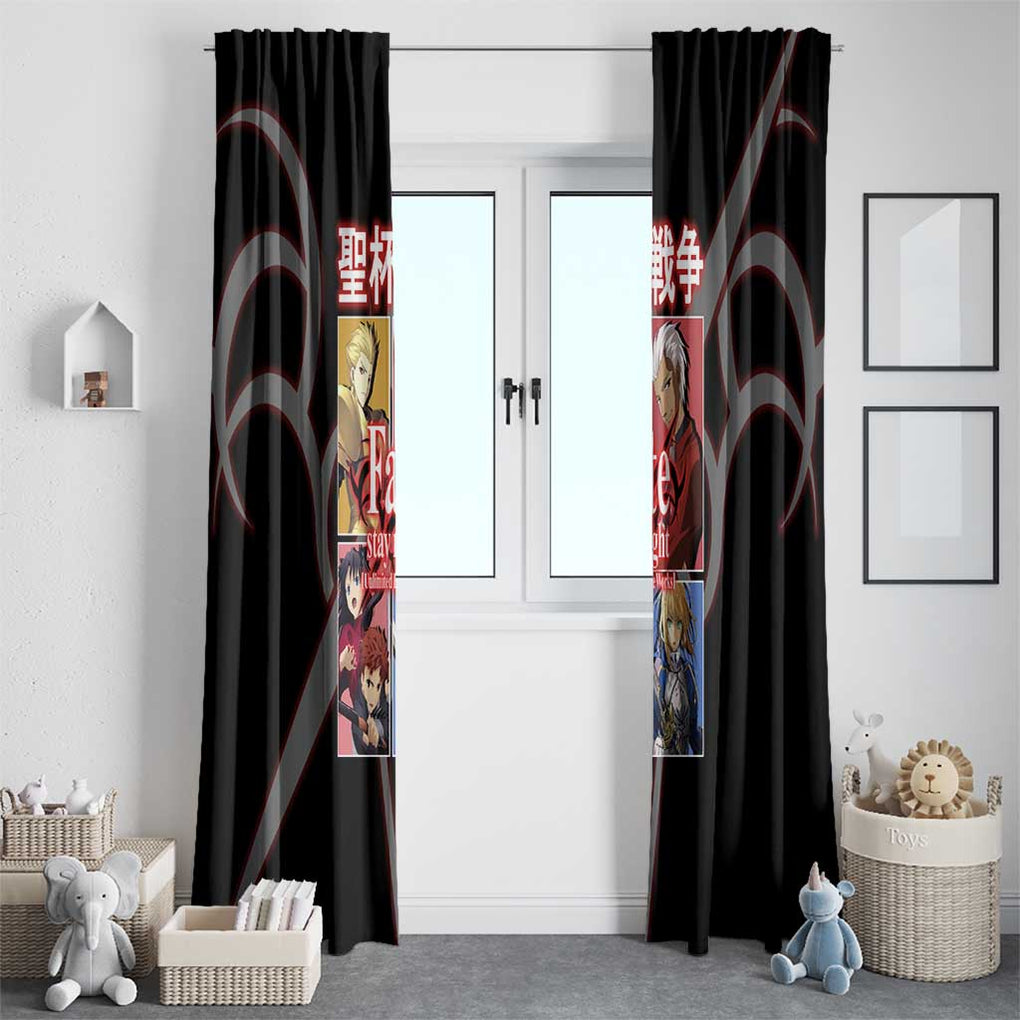 Fate Stay Night Unlimited Blade Works Window Curtain Japan Anime Style