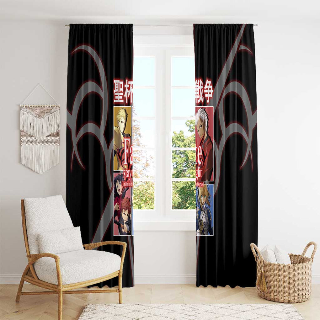 Fate Stay Night Unlimited Blade Works Window Curtain Japan Anime Style