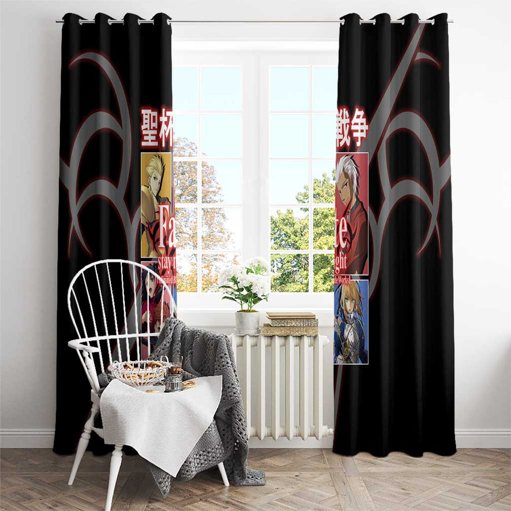 Fate Stay Night Unlimited Blade Works Window Curtain Japan Anime Style