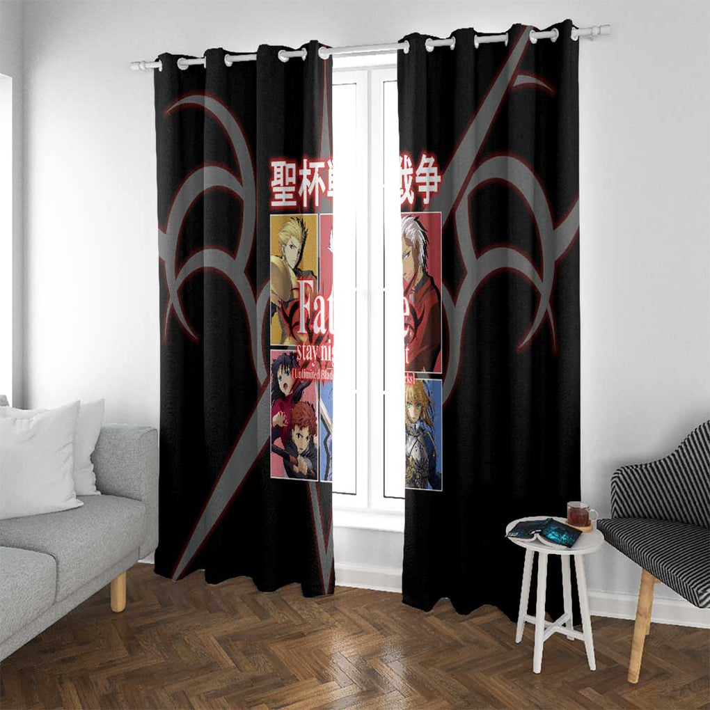 Fate Stay Night Unlimited Blade Works Window Curtain Japan Anime Style