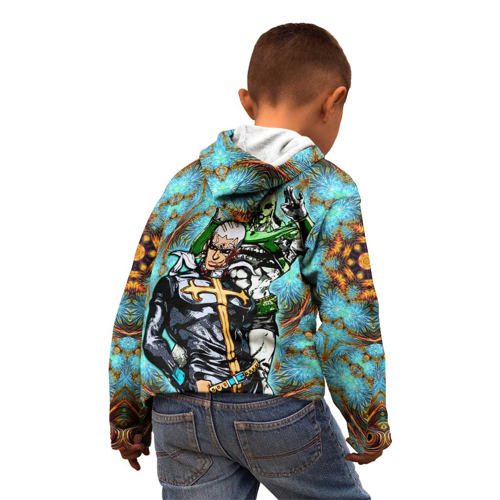 Trippy Enrico Pucci C-Moon Jojo’s Bizarre Adventure Kid Hoodie Trippy Style