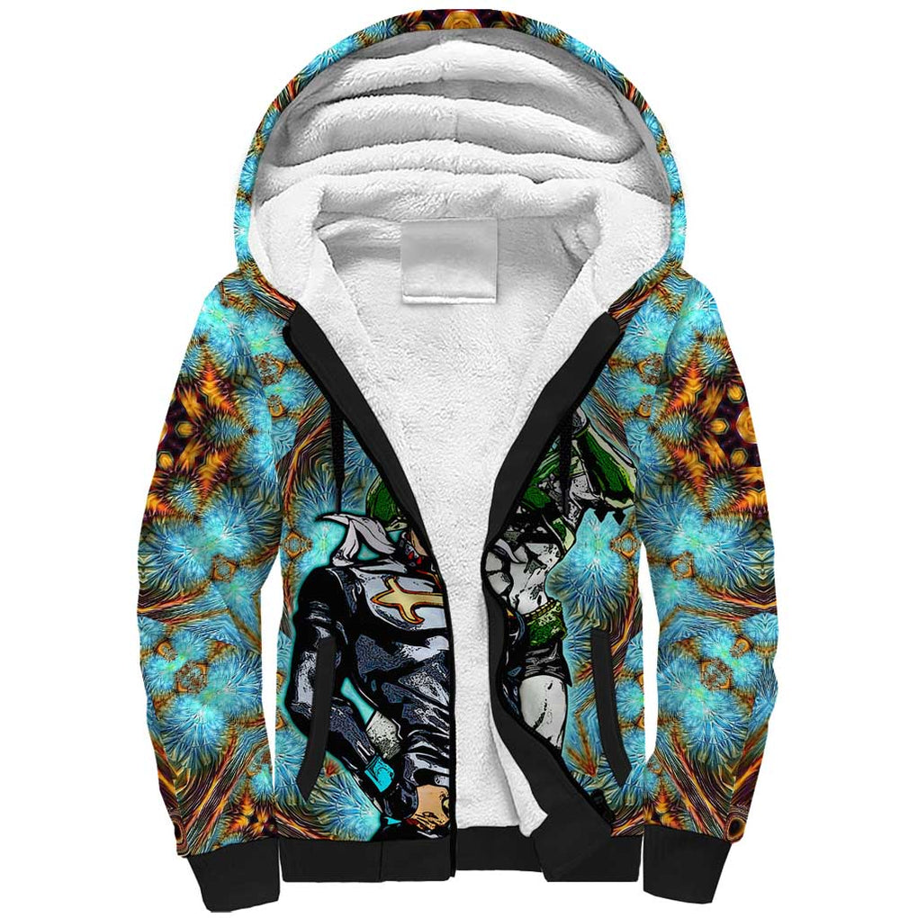 Trippy Enrico Pucci C-Moon Jojo’s Bizarre Adventure Sherpa Hoodie Trippy Style