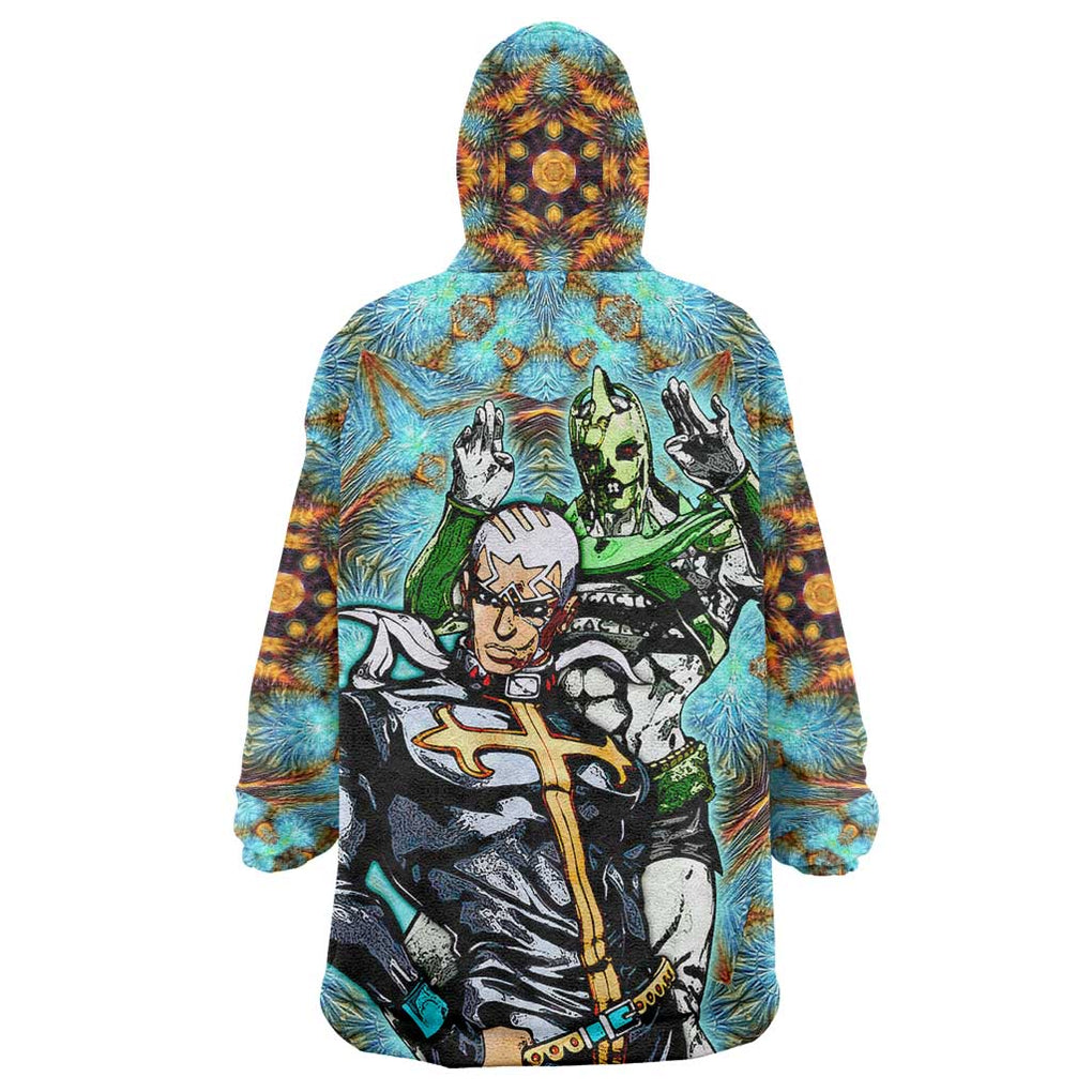 Trippy Enrico Pucci C-Moon Jojo’s Bizarre Adventure Wearable Blanket Hoodie Trippy Style