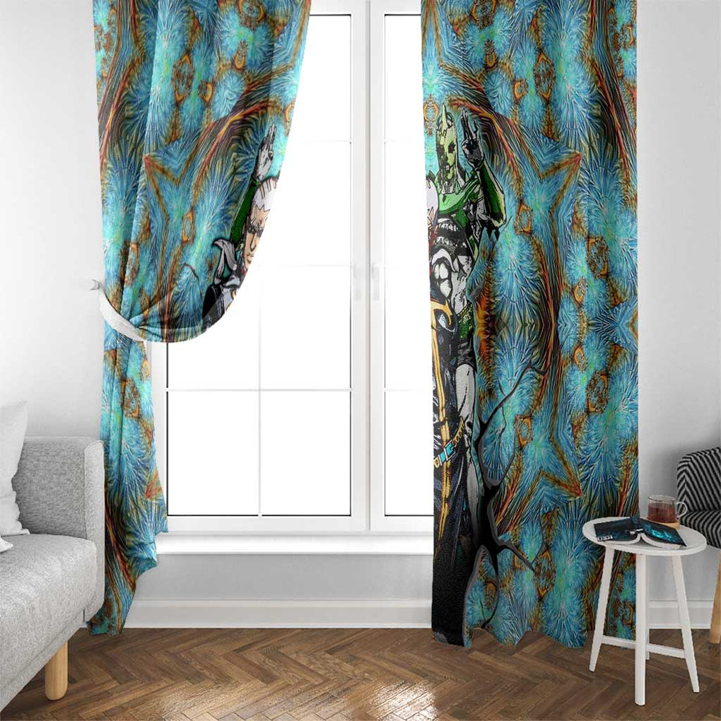 Trippy Enrico Pucci C-Moon Jojo’s Bizarre Adventure Window Curtain Trippy Style